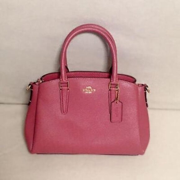 Like New Coach Sage Pink Leather Shoulder Bag Pure - Picture 1 of 15